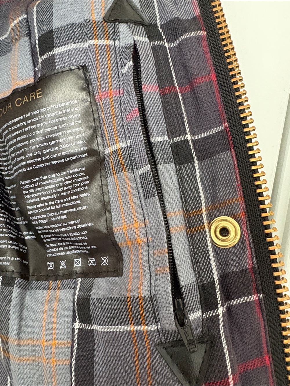 Barbour International Black Waxed Cotton Belted Field Jacket in Biker Style - Picture 13 of 16